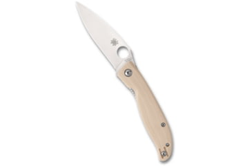 Image of Spyderco Mantra 4 Assisted Opening Folding Knife, 3.34in, 8Cr13MoV, Drop Point, G10 White Handle, C274GWP