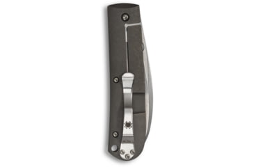 Image of Spyderco SwayBack Folding Knife, 3.53in, CTS XHP Steel, Wharncliffe Blade, Titanium Handle, Designed by Marcin Slysz, Titanium, C249TIP