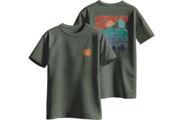Image of Spyderco T-Shirt Spyderco Heather , Large, Green, SPY-TS06HGR-L