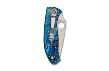 Image of Spyderco Tenacious Folding Knife, 3.35 in, D2, Blue, Titanium, Satin, C122TIBLD2P