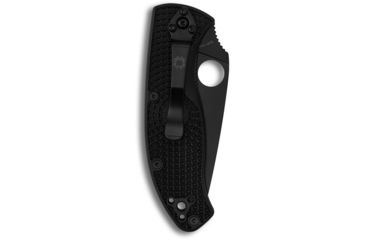 Image of Spyderco Tenacious FRN Folding Knife, 3.39in, 8Cr13MoV, Drop Point Blade, Partially Serrated, FRN Black Handle, C122PSBBK