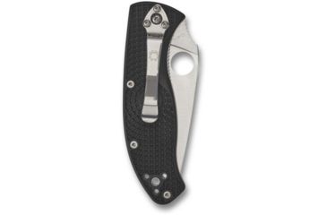 Image of Spyderco Tenacious Lightweight CombinationEdge Folding Knife, 3.39 in, 8Cr13MoV, Clip Point Blade, FRN Black Handle, C122PSBK