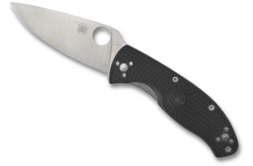 Image of Spyderco Tenacious Lightweight Folding Knife, 3.39 in, 8Cr13MoV, Clip Point Blade, FRN Black Handle, C122PBK
