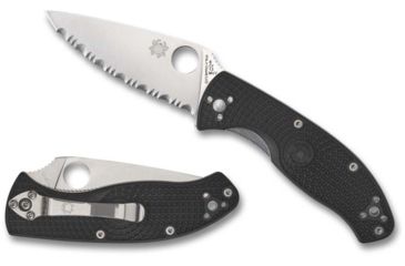 Image of Spyderco Tenacious Lightweight SpyderEdge Knife, Black, C122SBK