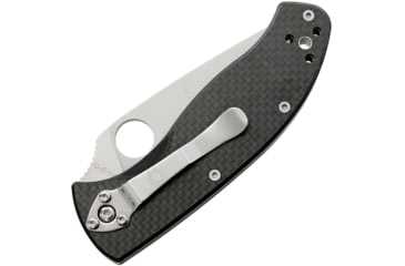 Image of Spyderco Tenacious Folding Knife, 3.5in, Satin 8Cr13MoV Steel, Leaf Blade, Carbon Fiber/G10 Handle, C122CFP