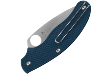 Image of Spyderco UK Penknife Folding Knife, 2.95in, CPM SPY27 Steel, Leaf Blade, FRN Blue Handle, C94PCBL