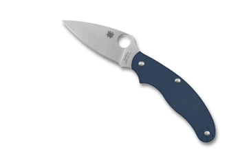Image of Spyderco UK Penknife Folding Knife, 2.95in, CPM SPY27, Leaf Blade, G10 Blue Handle, C94GPCBL
