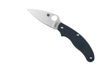 Image of Spyderco UK Penknife Folding Knife, 3in, CPM S110V, Leaf Blade, FRN Dark Blue Handle, C94PDBL