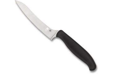Image of Spyderco Z-Cut Pointed Tip, 4.4 in, Plain, Black Handle, K14PBK