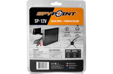 Image of Spypoint Solar Panel Kit w/9ft Power Cable, Black SP-12V