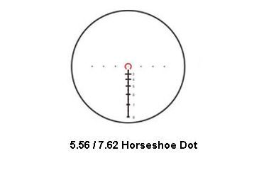Image of 5.56/7.62 Horseshoe Dot Illuminatedinated Reticle