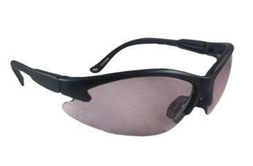 Image of SSP Eyewear Bullchukar Sportsman Hunting Glasses, Black Frame, Rose Anti-Fog Lens 011711955497