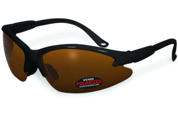 Image of SSP Eyewear Cowlitz Polarized Sunglasses, Black Frame, Bronze Lens, COWLITZ BLK BRZ