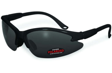 Image of SSP Eyewear Cowlitz Polarized Sunglasses, Black Frame, Gray Lens, COWLITZ BLK GRY