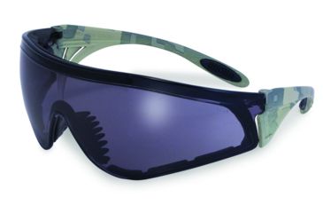 Image of SSP Eyewear Yakima Shooting Glasses, ACU Camouflage Frame, Smoked Anti-Fog Lens 728028132274