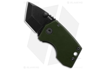 Image of Stabby Labs FAT PP Folding Knife, 1.20in, 8Cr13MoV, Tanto Blade, Steel, Green Handle, Green/Black, 3.20 inch, BHQ-219384