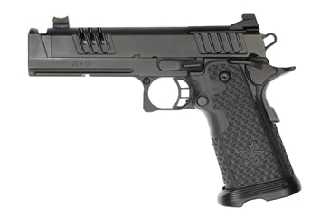 Image of STI International Staccato XC Pistol, 9mm Luger, 5in barrel, carbon steel frame, checkered black grip, recoil operated semi-automatic, fiber-optic front, 20 round magazine, STI IS-XC-9MM-5-1-FRRMPG