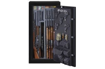 Image of Stack-On 27-30 Gun with Electronic Lock,, Matte Black E-30-MB-E-S