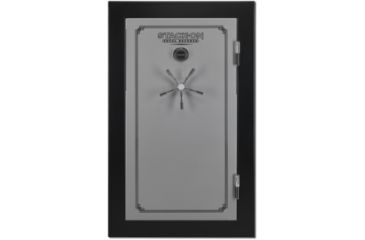 Image of Stack-On 36 Total Defense Gun Safe w/ Combination Lock and Door Storage, Large, Matte Black/Silver TD-36-SB-C-S
