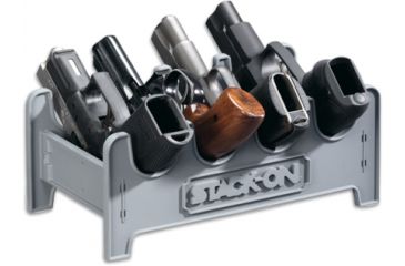 Image of Stack-On 4 Position Pistol Rack, Small, Grey SPAPR-4