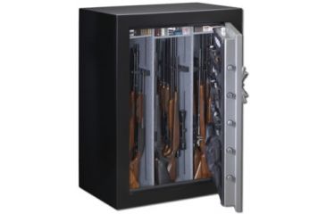 Image of Stack-On 54-Gun with Combination Lock, Matte Black/Silver, Black/Silver, Large TD-54-SB-C-S