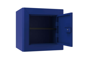 Image of Stack-On Compact Welded-Steel Pistol, Ammo Cabinet With Foam-Padded Bottom, Blue, X-Large, GCBL-1000-DX