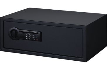 Image of Stack-On Extra Wide Safe with Electronic Lock and Factory Installed Internal Electrical Outlet, Black, Small PSE-507
