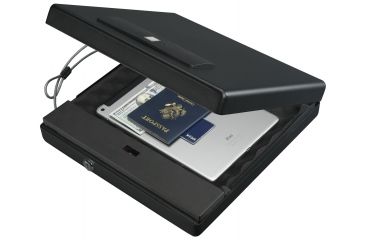 Image of Stack-On Large Portable Case with Electronic Lock, MATTE BLACK PC-1690