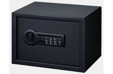 Image of Stack-On Personal Safe w/Electronic Lock,1 Shelf,13.82x9.84x9.84in,Matte Black PS-1514