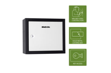 Image of Stack-On Pistol, Ammo Cabinet, White, Large, GCW-900