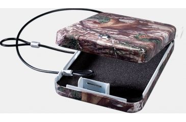 Image of Stack-On Portable Security Case with Key Lock , 9.5x6.5x1.75in, Matte Black/Camo, PC-95K-RTX