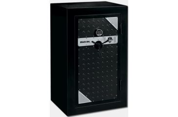Image of Stack-On Tactical Fire Resistant Security Safe,35.25x26.75x59in,Matte Black/Silver/Gray TS-20-MB-E-S