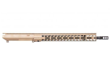 Image of Stag Arms AR-10 Marksman Left Hand Upper Receiver, 308 Win, 18in Barrel, NJ Compliant, HBAR-CMV Profile, 1-10 Twist, 5/8X24 Thread, VG6 Gamma, FDE, STAG10110244