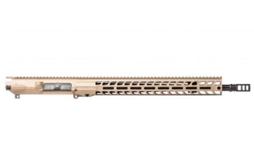 Image of Stag Arms AR-10 Marksman Right Hand Upper Receiver, 308 Win, 18in Barrel, NJ Compliant, HBAR-CMV Profile, 1-10 Twist, 5/8X24 Thread, VG6 Gamma, FDE, STAG10100244