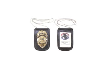 Image of Stallion Leather Neck Chain/i.d. Holder - BHID-1