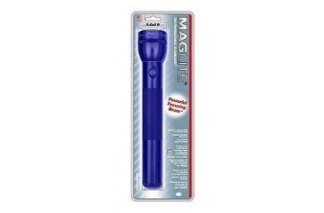 Image of MagLite Standard 3 Cell D LED Flashlight, Blue, Blister Pack, S3D116