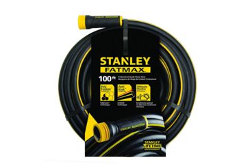 Image of Stanley Tools 100ft x 5/8in Fatmax Garden Hose, Black/Yellow, BDS6652B