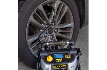 Image of Stanley 1200 Peak Amp 12V Jump Starter, Power Station &amp; Air Compressor, Yellow/Black, J5CPD