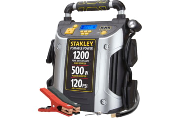 Image of Stanley 1200 Peak Amp 12V Jump Starter, Power Station &amp; Air Compressor, Yellow/Black, J5CPD