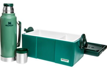 Image of Stanley Adventure Heritage Cooler and Bottle Set, Green, 10-08258-001