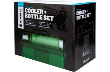 Image of Stanley Adventure Heritage Cooler and Bottle Set, Green, 10-08258-001