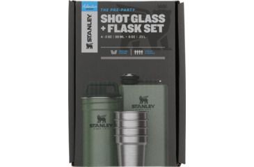 Image of Stanley The Pre-Party Shot Glass w/ Flask Set, Hammertone Green, 10-01883-031