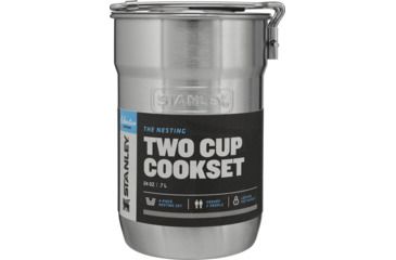 Image of Stanley Adventure The Nesting Two Cup Cook Set, Stainless Steel, 24 oz, 10-01290-025