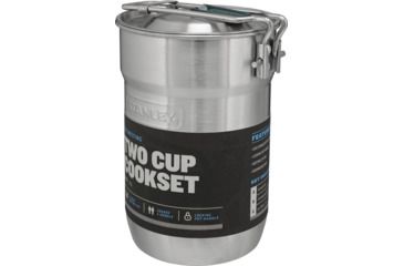 Image of Stanley Adventure The Nesting Two Cup Cook Set, Stainless Steel, 24 oz, 10-01290-025