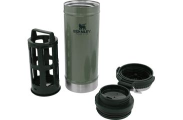 Image of Stanley Travel Mug French Press, Hammertone Green, 16 oz, 10-01855-013