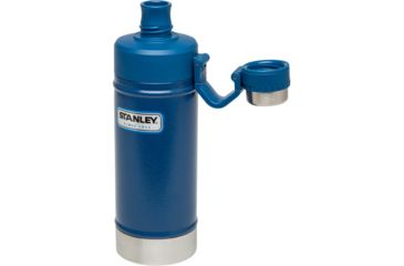Image of Stanley Classic Vacuum Water Bottle, Hammertone Cobalt, 18 oz 10-02105-005