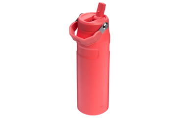 Image of Stanley IceFlow 2.0 Bottle w/Flip Straw Lid, Hot Coral, 24 oz/0.71 L, 10-11283-094