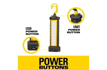 Image of Stanley LED 500 Lumen Bright Bar Work Light, Yellow/Black, BB24PS