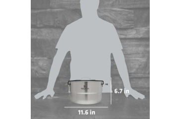 Image of Stanley The Even-Heat Camp Pro Cook Set, Stainless, 4.75qt / 4.5L, 10-09230-001