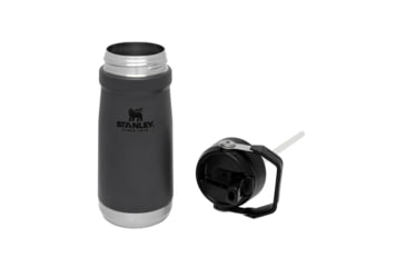 Image of Stanley The IceFlow Flip Straw Water Bottle, Charcoal, 17 oz, 10-09991-002